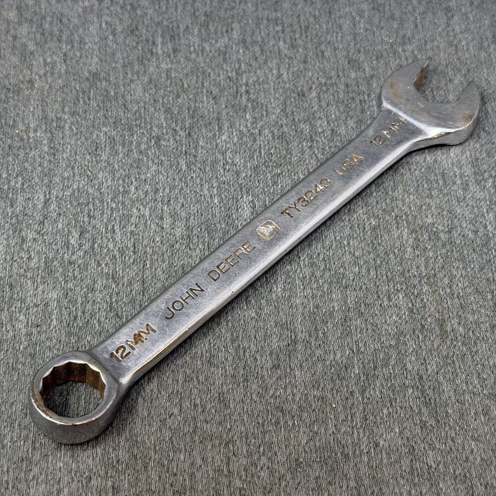 Vintage John Deere TY3243 Combination Wrench 12mm Forged in USA Mechanics Tool
